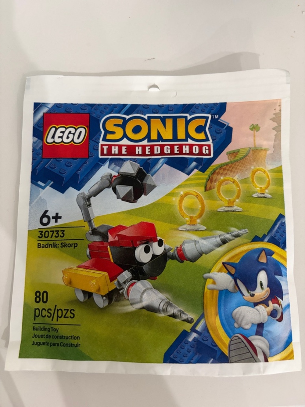 Sonic the hedgehog Lego 6+ 80 pieces scorpion